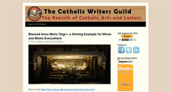 Desktop Screenshot of blog.catholicwritersguild.com