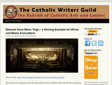 Tablet Screenshot of blog.catholicwritersguild.com